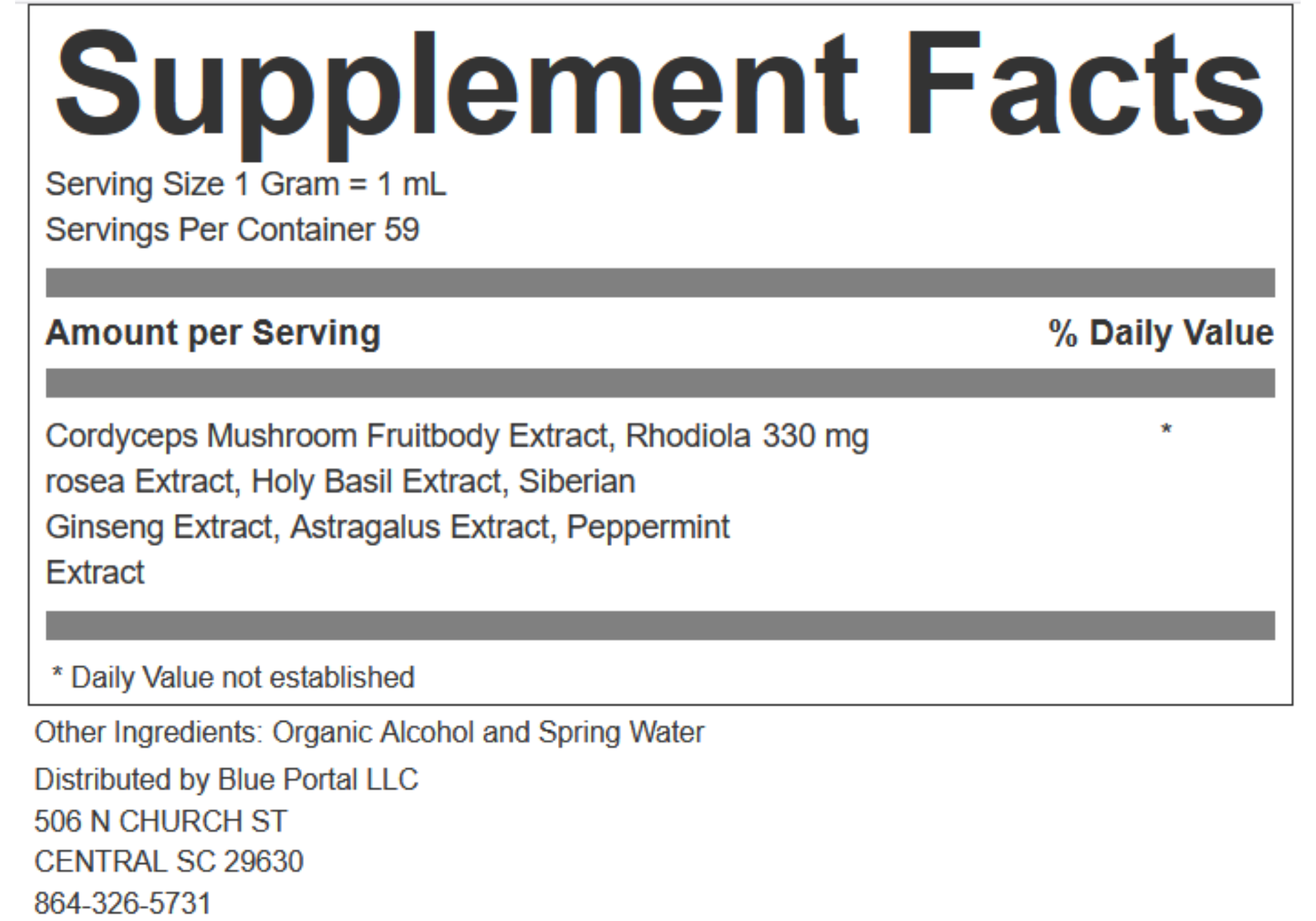 ENERGY - HALO EXTRACTS - LIQUID SUPPLEMENT - 2OZ DROPPER