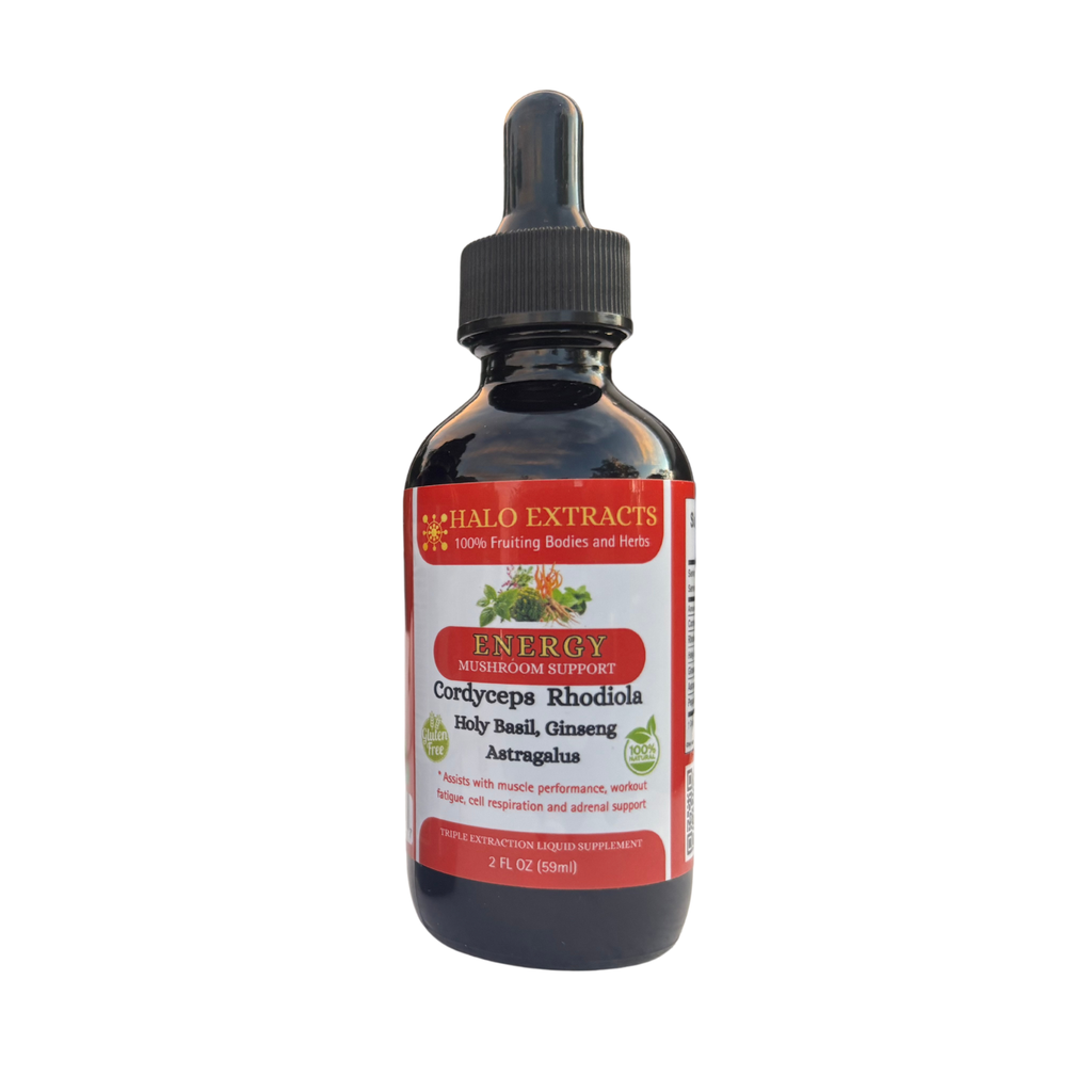 ENERGY - HALO EXTRACTS - LIQUID SUPPLEMENT - 2OZ DROPPER